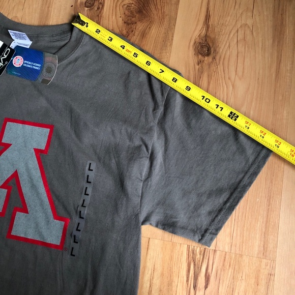 NEW Old Varsity Minnesota Tee Shirt Golden Gophers College Logo Large Gray Men’s - Picture 7 of 12